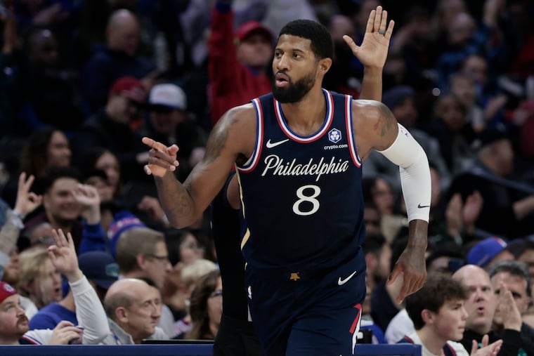 Paul George’s field-goal percentage (41.8%) and three-point percentage (34.9%) this season are both the second lowest of his 16-year NBA career.