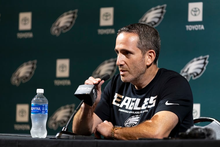 Howie Roseman spoke Tuesday at the NovaCare Complex after the Eagles cut their roster down to 53.