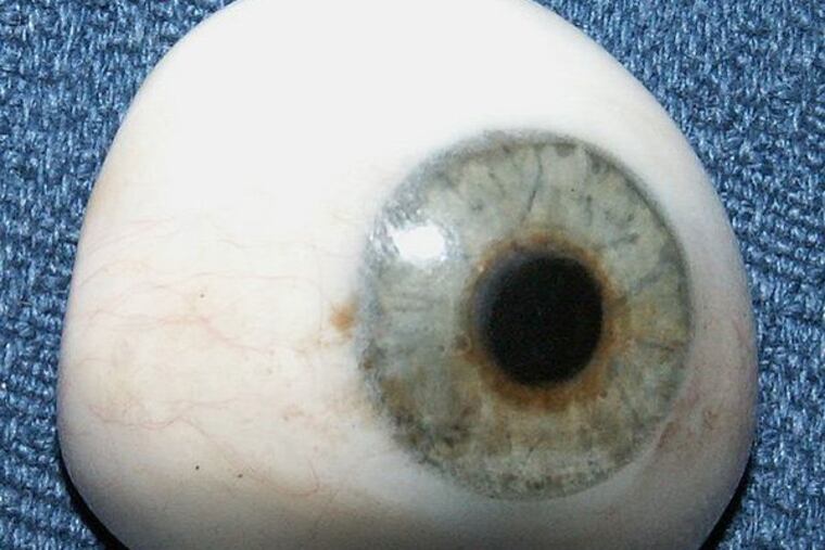 An ocular prosthetic, better known as a glass eye. (File photo)