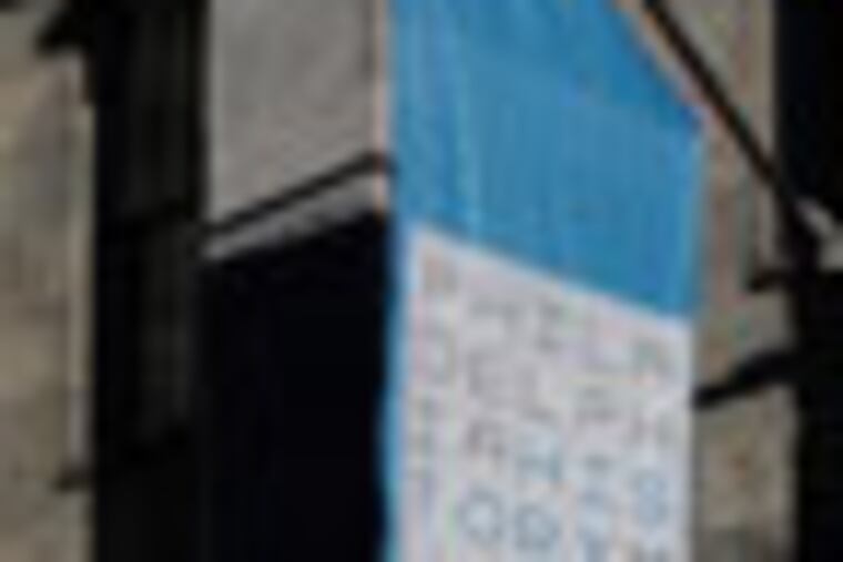 A new banner hangs in front of the museum which is on Seventh Street just south of Market. EDITORS NOTE: January 31, 2012 ( MICHAEL S. WIRTZ / staff Photographer ) DM1ATWATER09. After three years the Atwater Kent museum reopens as the Philadelphia History Museum at the Atwater Kent. On February 15 the first phase opens to the public.