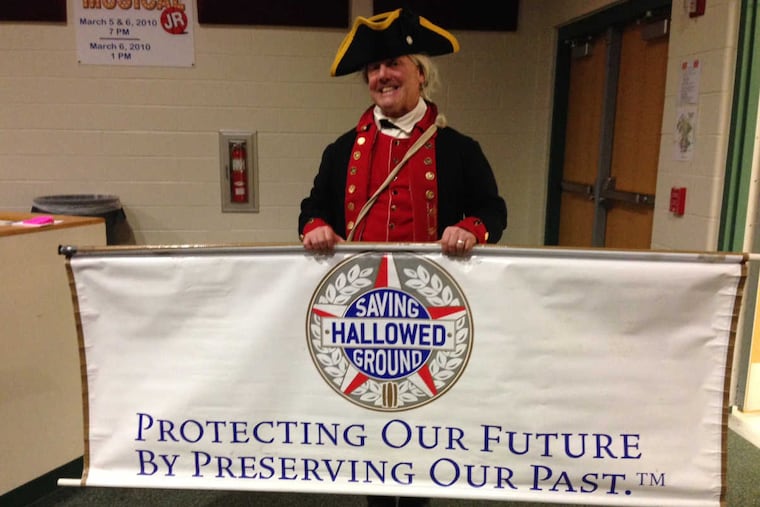 Eugene Hough, co-founder of "Saving Hallowed Ground," has asked Toll Bros. to consider the possibility of historical artifacts on Crebilly Farm, near Brandywine Battlefield, before developing the land.