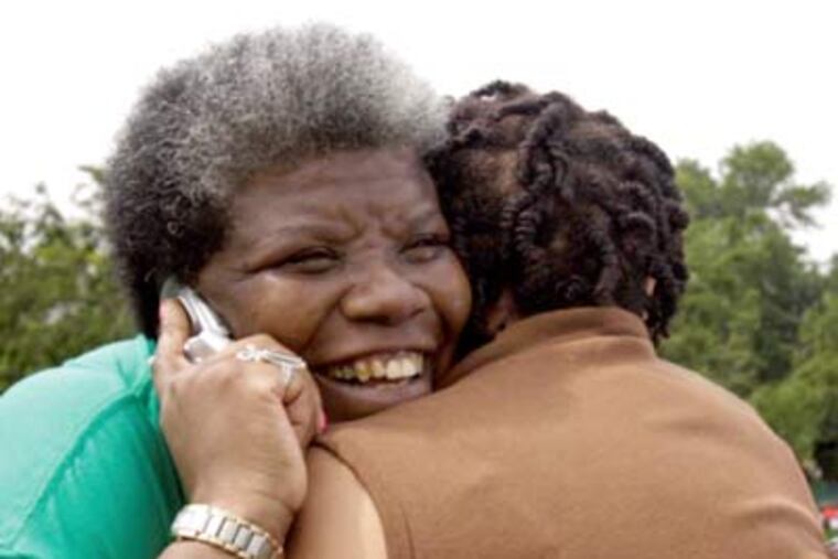 Asia Coney, seen here at a 2007 housing protest in Washington, runs Tenant Support Services. (Inquirer file photo)