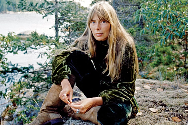 PBS' "American Masters" installment on Joni Mitchell 9pm April 2 on WHYY. Joni Mitchell at her home in British Columbia.
(photo: Joel Bernstein)