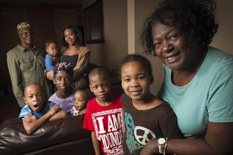 Call her the Family Woman: Eileen Brown spends some time with her sisters’ grandkids, great-grandkids and great-great-grandkids. ALEJANDRO ALVAREZ / Staff Photographer
