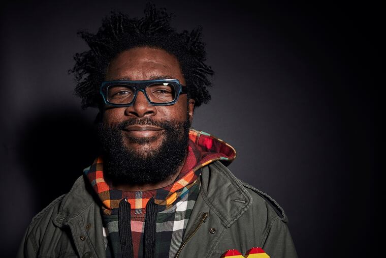 This Nov. 19, 2019 photo shows Questlove posing for a portrait in New York to promote his cookbook “Mixtape Potluck.” (Photo by Matt Licari/Invision/AP)