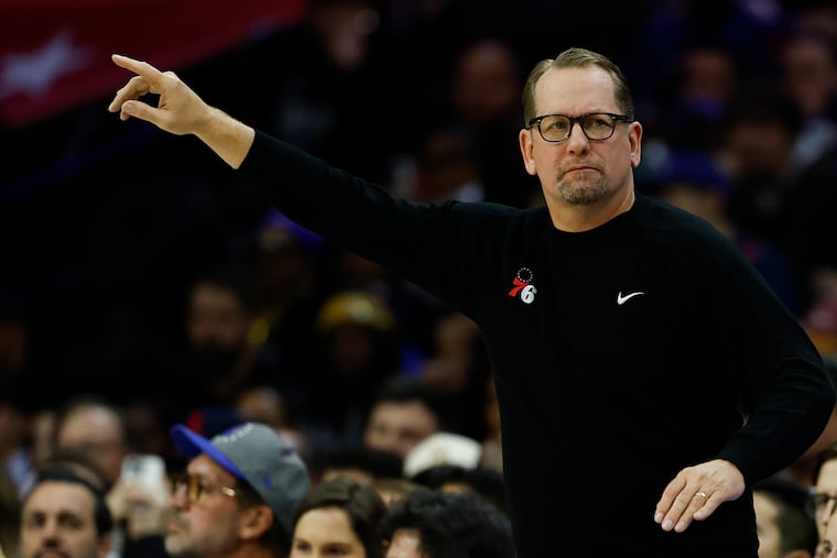 Sixers head coach Nick Nurse knows his team is pretty good in the fourth. They're trying to figure out why they're last in the third.