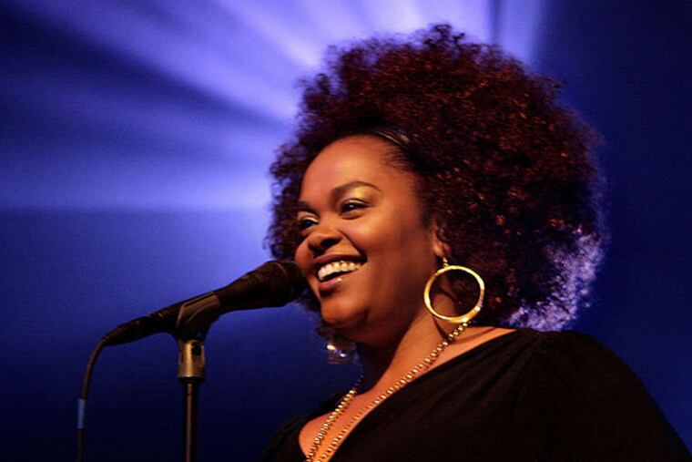 Jill Scott performs at The Fillmore at the TLA. (Elizabeth Robertson / Inquirer Staff)