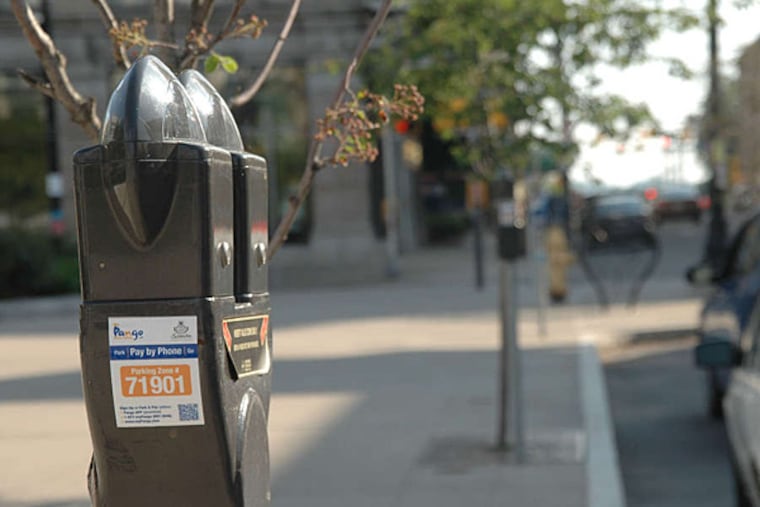 Drivers in Scranton can use smartphone technology called Pango to pay for parking at the city's 1,420 metered spaces. JADE TROMBETTA / THE CLINE GROUP