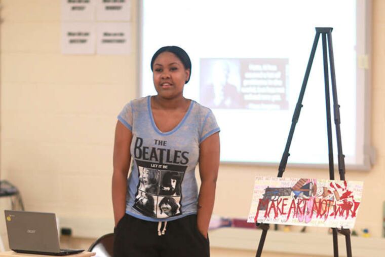 Unique Hall is a senior honors student. At times, the magnet school in the Northeast relies on the students themselves to keep things running. (STAFF)