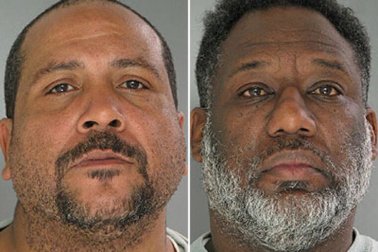 Charles Thomas Scott (left), 47, and Aubrey Adelbert Fennell, 50, (right). (Photos courtesy of the Delaware County District Attorney's office)