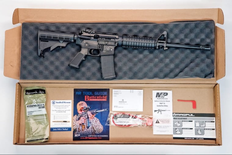 Semi-automatic assault weapons, like the AR-15 pictured here, are at the heart of mass shootings like Texas.