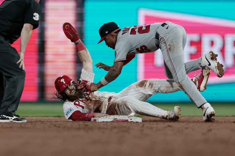 Brandon Marsh (left) and the Phillies will head to Washington to open the 2027 regular season.
