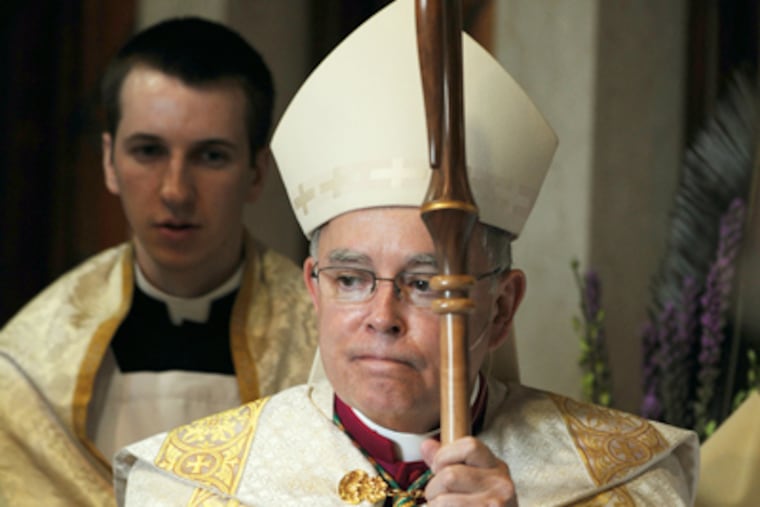 Philadelphia Archbishop Charles J. Chaput at the Cathedral Basilica of Saints Peter and Paul on Feb. 6. (Sarah J. Glover / Staff Photographer)