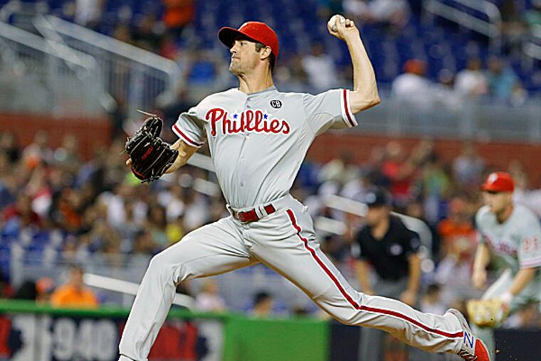 Phillies starting pitcher Cole Hamels. (Wilfredo Lee/AP)