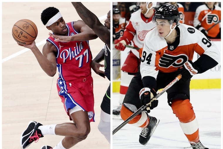 The Sixers' VJ Edgecombe and the Flyers' Porter Martone could experience their first postseason as rookies.