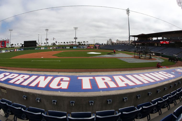 The Phillies reported baseball's first known coronavirus outbreak last week at their spring-training facility in Clearwater.