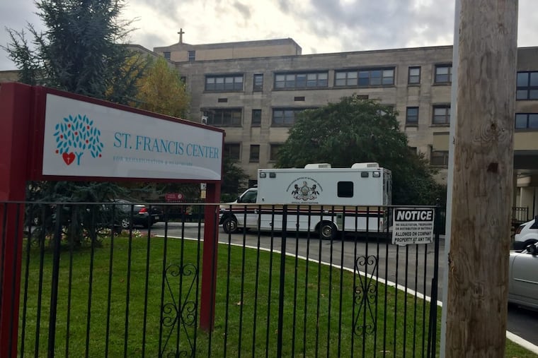 Agents from the Pennsylvania Office of Attorney General were at St. Francis Center for Rehabilitation & Healthcare on Nov. 1. The facility was fined $782,250 this month for deficient care.