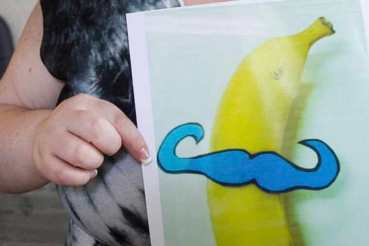 One of Alex Millard's more conceptual drawings in her "Women Draw Penises" campaign.