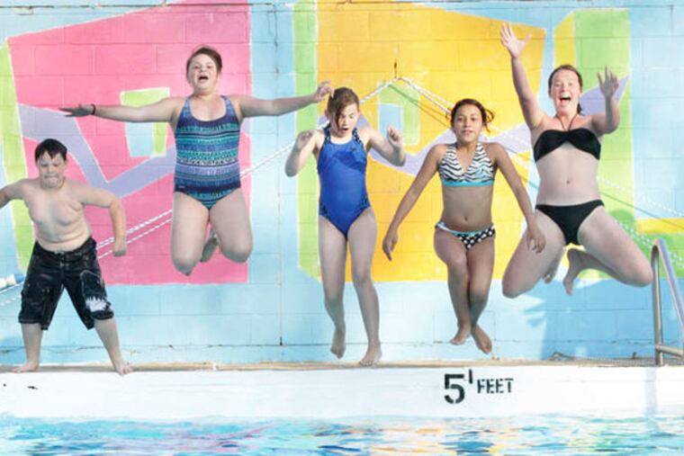 At Bridesburg Rec Center pool, kids enjoy opening day. ELIZABETH ROBERTSON / STAFF PHOTOGRAPHER