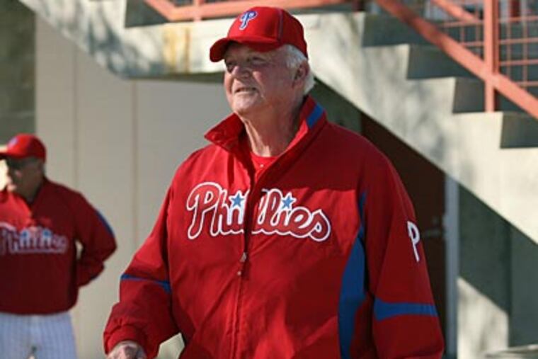 Charlie Manuel doesn't want to think about anything but baseball once the season starts. (Yong Kim / Staff Photographer)