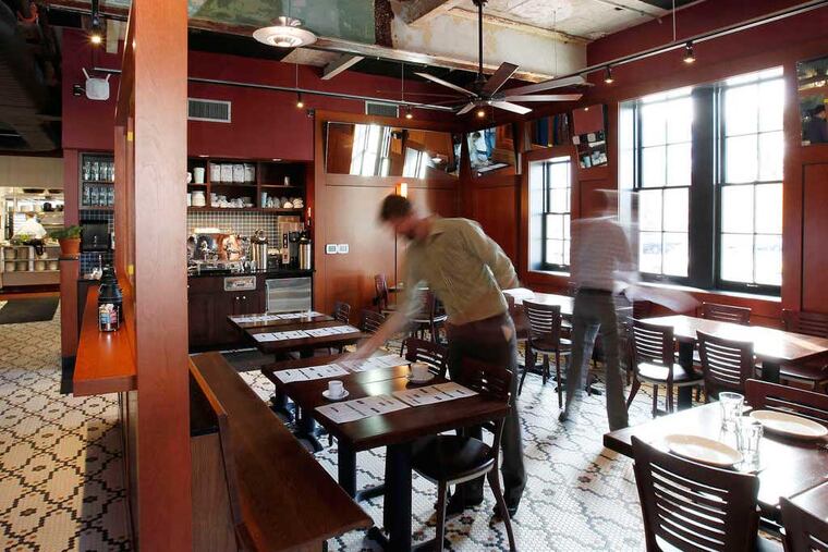 First floor dining next to the bar. Lospiedo, the new Vetri restaurant at the Navy Yard. October 20, 2014. ( MICHAEL S. WIRTZ / Staff Photographer )
