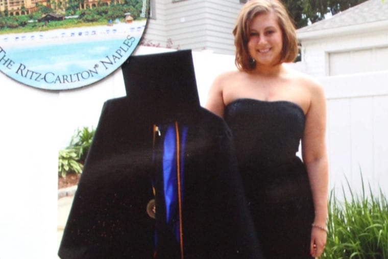 Emily Fredricks died in a collision on her bicycle with a trash truck in Center City on Tuesday.