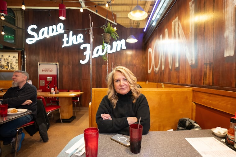 Journalist Julie K. Brown, at the Down Home Diner, inside Reading Terminal Market, in Philadelphia, March 12, 2026.