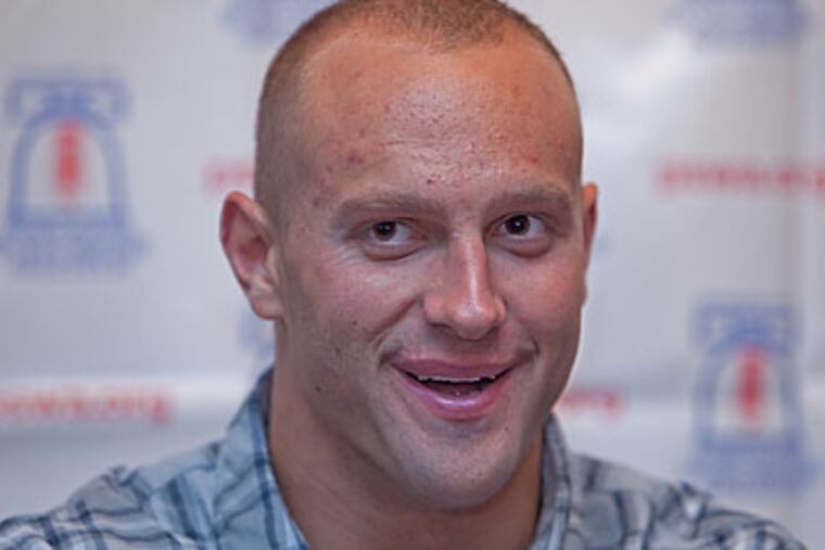 Former Conestoga High linebacker Mark Herzlich was not drafted, but still hopes to play in the NFL. (David M Warren/Staff file photo)