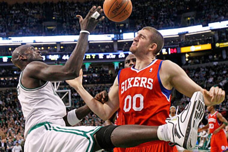 The Sixers likely will play either Boston or the Miami Heat when the NBA playoffs open next week. (Elise Amendola/AP)