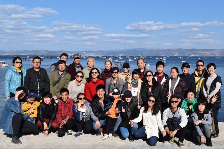 Celebrating the Chinese New Year with my family at Fuxian Lake in Yunnan, China.