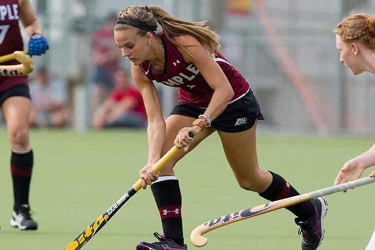 Amber Youtz, playing against Drexel in a Sept. 9, 2014 game. (Photo
courtesy of Temple Athletics)