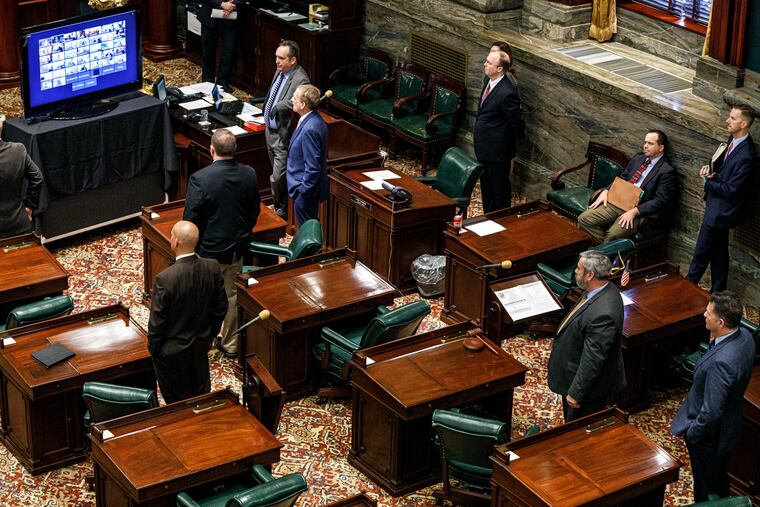 Both the state House and Senate have passed temporary rules allowing remote voting, yet some members still choose to come into the Capitol.