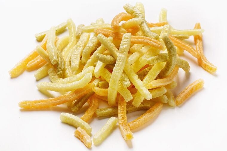 “Veggie sticks” shouldn’t take the place of actual veggie sticks – carrots, celery and cucumber.