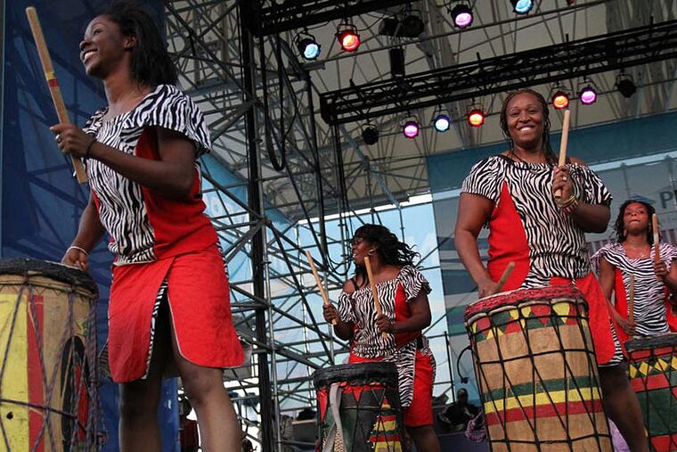 The 13th Acana festival welcomes the Universal African Dance and Drum Ensemble, putting an emphasis on dance and music. (JAKE KROLIK)