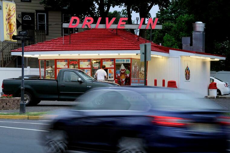 The Maple Shade Custard Stand on West Main. The train station, top. Unlike many South Jersey towns, Maple Shade has a Main Street, which residents and businesses have been working to revitalize.