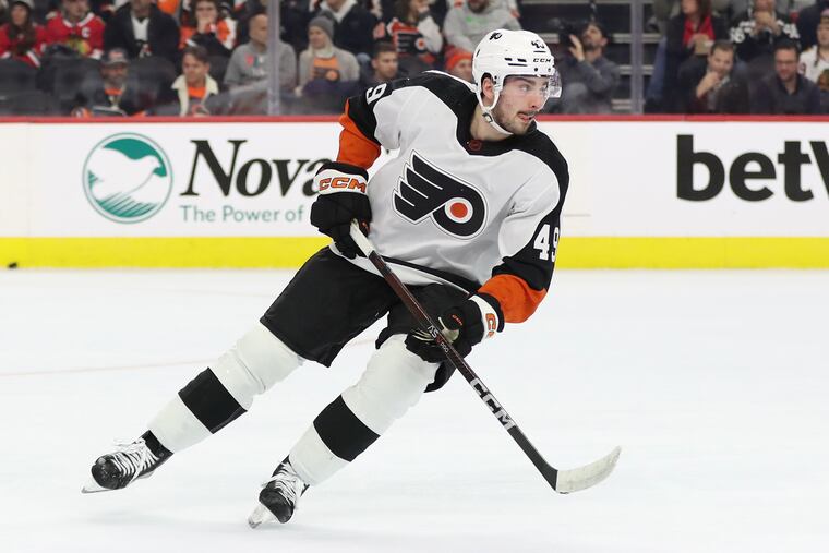 Flyers rookie center Noah Cates has taken on big roles and responsibilities this season and has withstood the tests of the NHL schedule.