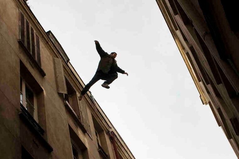 Gilles Lellouche takes a leap in "Point Blank." He plays a hospital nurse who unwittingly gets embroiled in some deadly business.