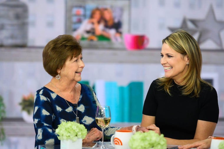 Savannah Guthrie, right, with her mother Nancy on the "Today" show set in 2019.
