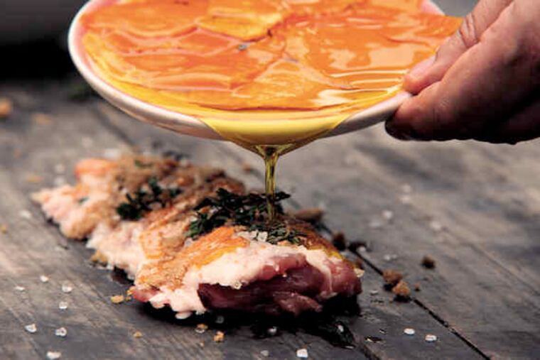 Pork Tenderloin with Orange Confit.