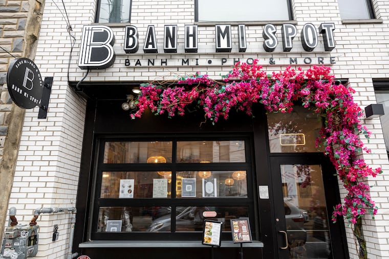 The outside of Banh Mi Spot along Frankford Avenue in Fishtown.