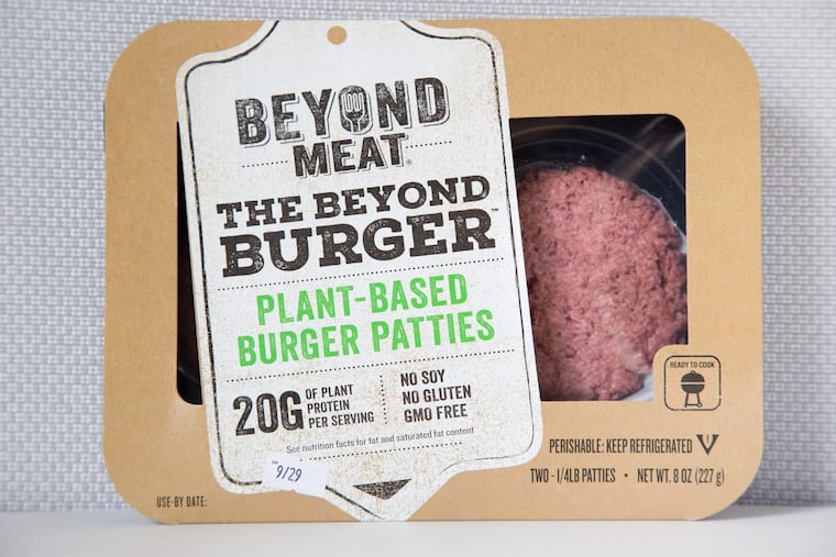 Beyond Burger patties are a plant-based meat substitute sold in Whole Foods and other grocery stores.