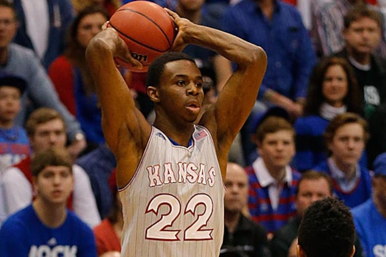 Kansas guard Andrew Wiggins. (Orlin Wagner/AP)