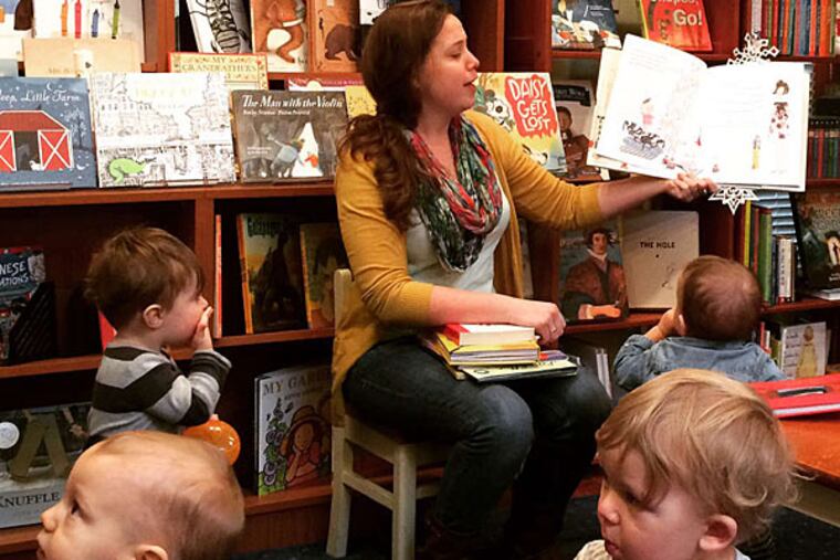 Headhouse Books on South 2nd Street in Queen Village offers story time Fridays at 11:15 a.m.