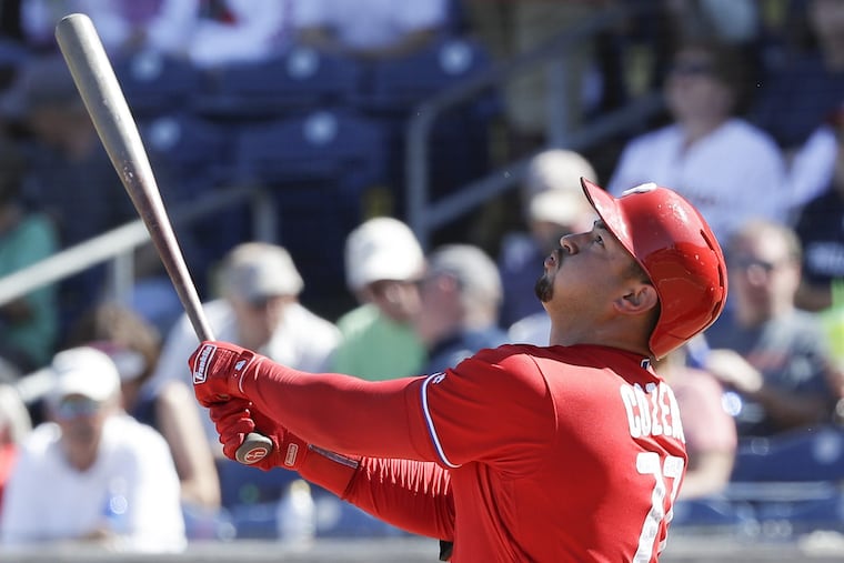 Dylan Cozens hopes to make the Phillies' opening-day roster next season after showing some signs of improvement in 2018 at triple-A Lehigh Valley.