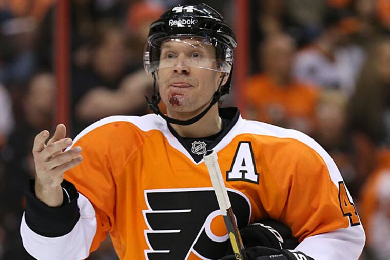 Kimmo Timonen. (Yong Kim/Staff Photographer)