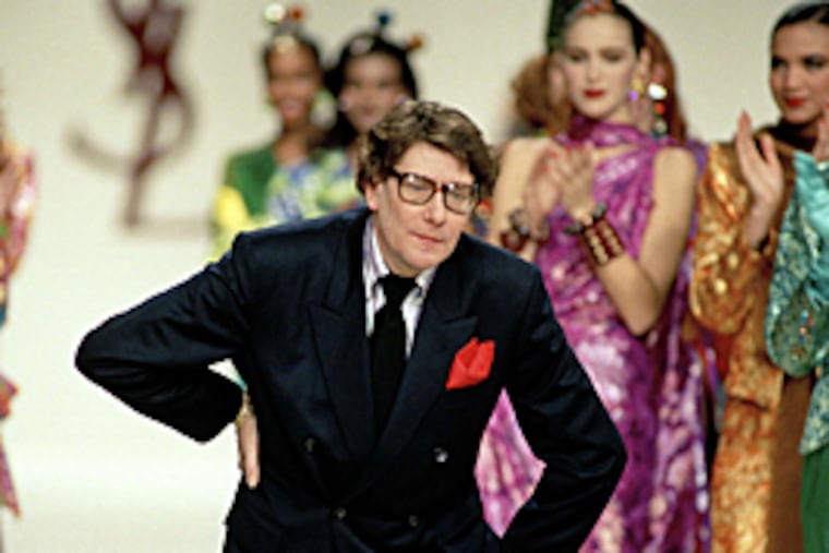 A 1989 file photo of French designer Yves Saint Laurent, who died this week.