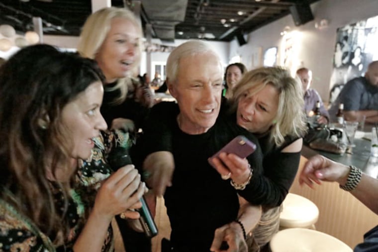 Jerry Blavat, 74, joins the crowd on the dance floor at Memories in Margate. The disc jockey opened the club 43 years ago, and it’s built a loyal following — regulars have bought houses nearby so they can walk to Memories.