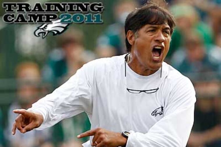 Juan Castillo will see his first game action as Eagles defensive coordinator against the Ravens. (Yong Kim/Staff Photographer)