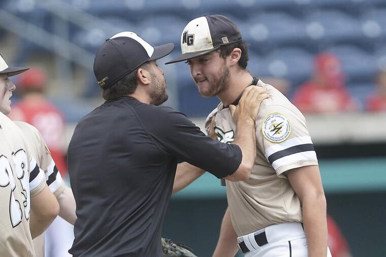 Joe Messina picked up the save in Neumann Goretti’s win over Archbishop Carroll in Catholic League action.