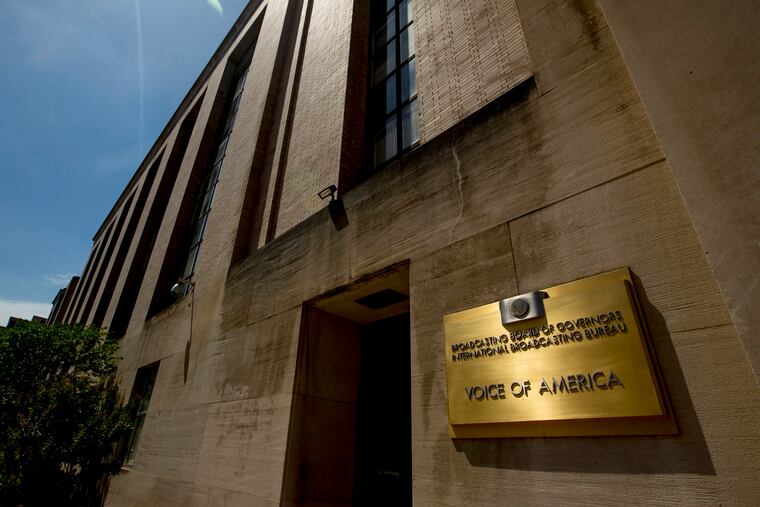 The Voice of America building in Washington, D.C. on June 15, 2020. The new chief of U.S. global media is plowing ahead with changes to the Voice of America and other international broadcasters that are heightening concerns about their future as independent news organizations.